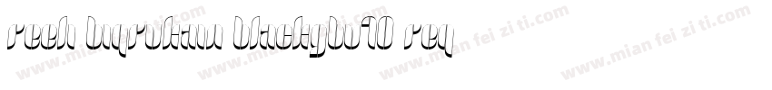 Reeli BiqRukain BlackGBV10 Reqular字体转换